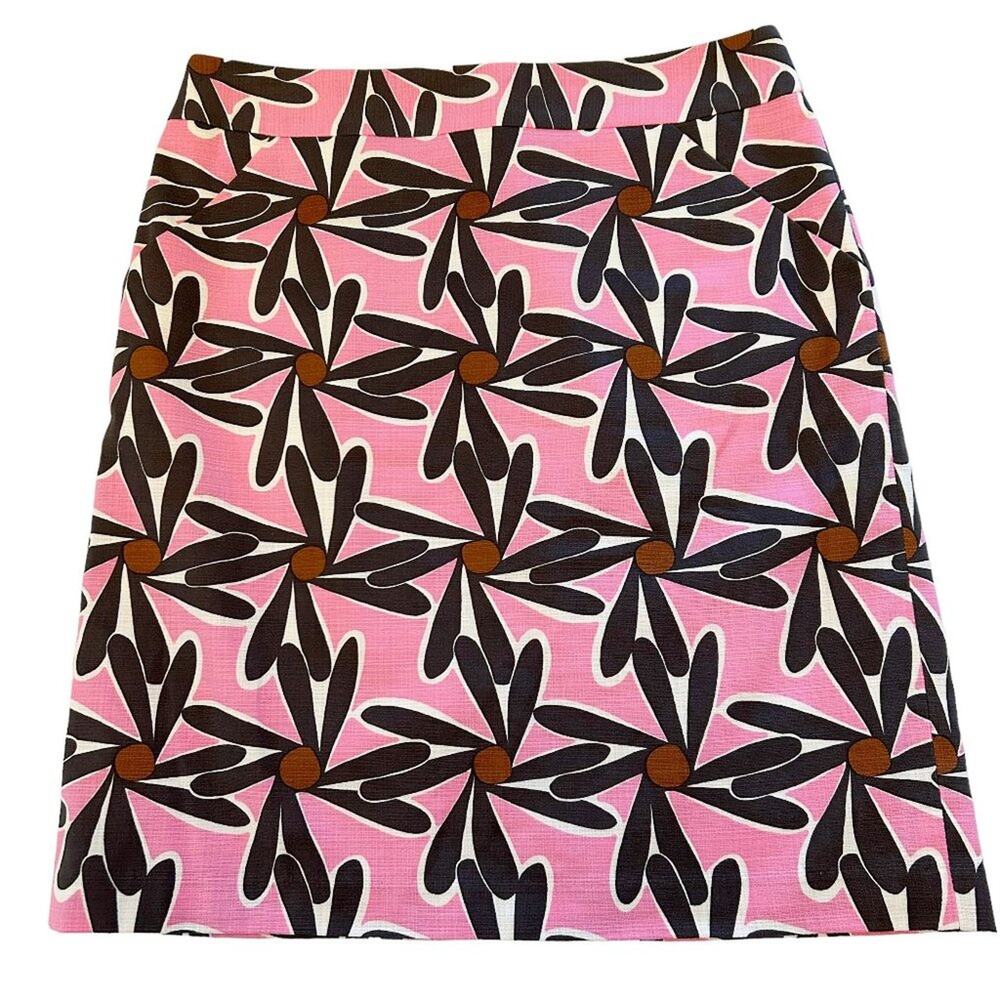 MILLY Floral A-Line Skirt 10